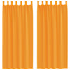 Orange Voile-Gardine mit Schlaufen Lopina 140x245cm (2 Stück)