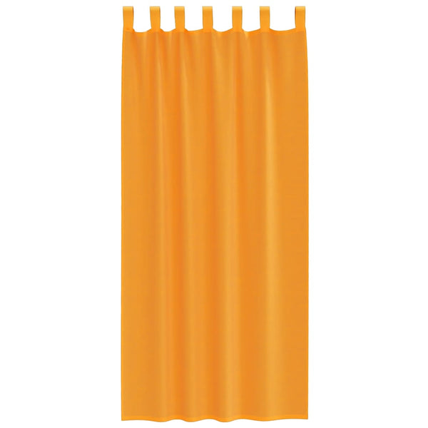 Orange Voile-Gardine mit Schlaufen Lopina 140x245cm (2 Stück)