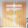 Orange Voile-Gardine mit Schlaufen Lopina 140x245cm (2 Stück)