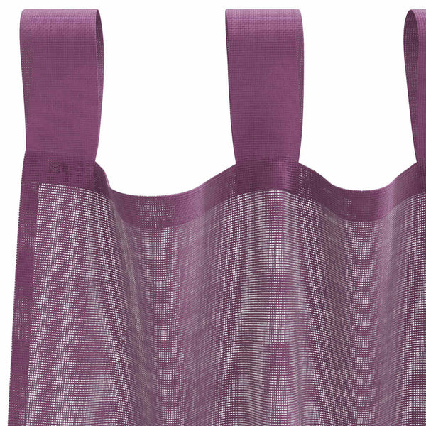 Purppura voileeverhot lenkeillä Lopina 140x245cm (2 kpl)