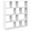 Weißes Bücherregal Norhan 132x29x141,5cm (Spanplatte)