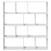 Weißes Bücherregal Norhan 132x29x141,5cm (Spanplatte)