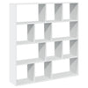 Weißes Bücherregal Norhan 132x29x141,5cm (Spanplatte)