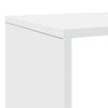 Weißes Bücherregal Norhan 132x29x141,5cm (Spanplatte)