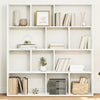 Weißes Bücherregal Norhan 132x29x141,5cm (Spanplatte)
