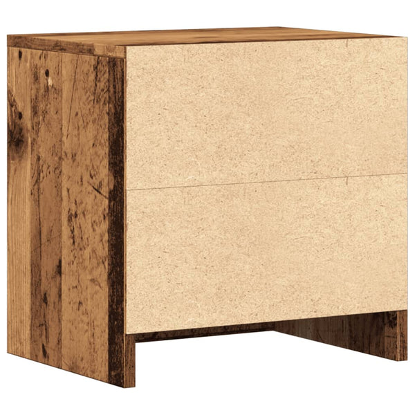 Nachttisch aus Altholz Katrin 40x30x40cm (Spanplatte)