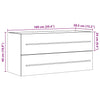 Waschtischunterschrank Sonoma Eiche Sydnee 100x38,5x48cm (Spanplatte)