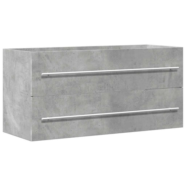Waschtischunterschrank Betongrau Sydnee 100x38,5x48cm (Spanplatte)