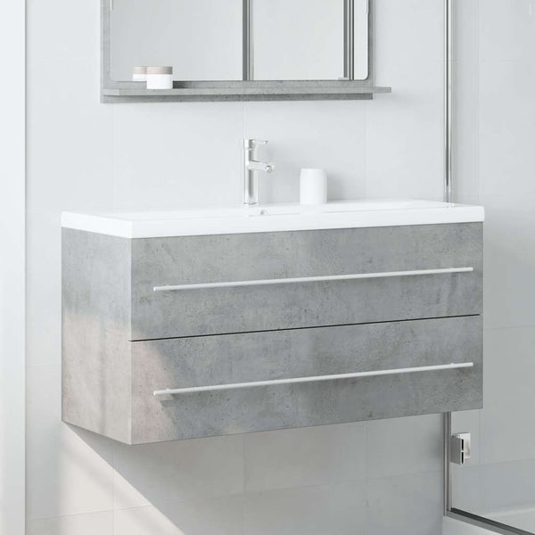 Waschtischunterschrank Betongrau Sydnee 100x38,5x48cm (Spanplatte)