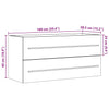 Waschtischunterschrank Betongrau Sydnee 100x38,5x48cm (Spanplatte)