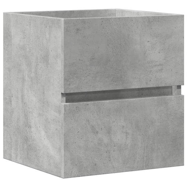 Waschtischunterschrank Portaru 100x38,5x45cm betongrau (Holz)
