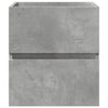 Waschtischunterschrank Portaru 100x38,5x45cm betongrau (Holz)