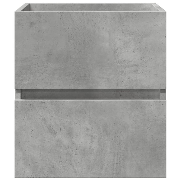 Waschtischunterschrank Portaru 100x38,5x45cm betongrau (Holz)