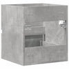 Waschtischunterschrank Portaru 100x38,5x45cm betongrau (Holz)