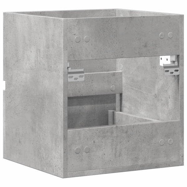 Waschtischunterschrank Portaru 100x38,5x45cm betongrau (Holz)