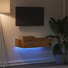 TV-Schrank mit LED-Beleuchtung Costachita 60x35x15,5cm (Altholz)