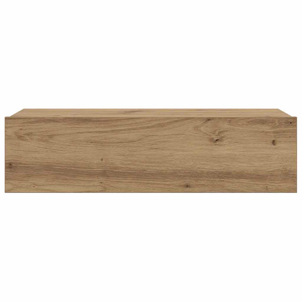 Handwerklicher Eichen-TV-Schrank mit LED-Beleuchtung Costachita 60x35x15,5cm
