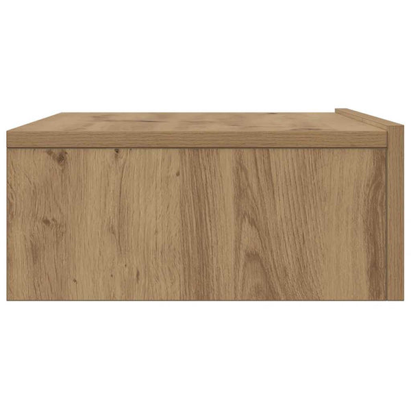 Handwerklicher Eichen-TV-Schrank mit LED-Beleuchtung Costachita 60x35x15,5cm