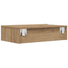 Handwerklicher Eichen-TV-Schrank mit LED-Beleuchtung Costachita 60x35x15,5cm