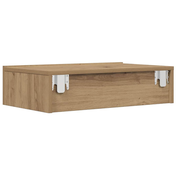 Handwerklicher Eichen-TV-Schrank mit LED-Beleuchtung Costachita 60x35x15,5cm