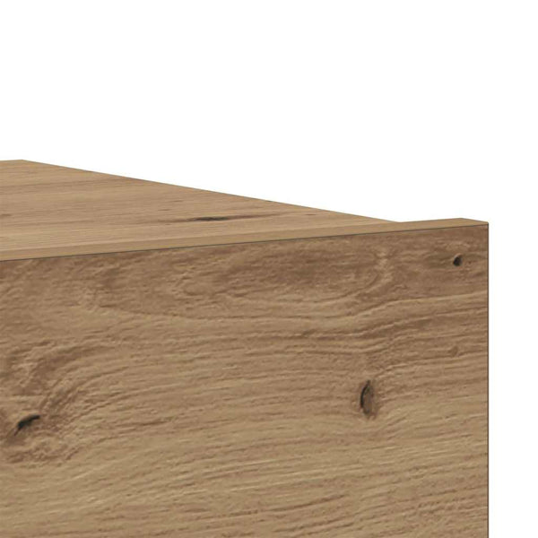 Handwerklicher Eichen-TV-Schrank mit LED-Beleuchtung Costachita 60x35x15,5cm