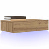 Handwerklicher Eichen-TV-Schrank mit LED-Beleuchtung Costachita 60x35x15,5cm
