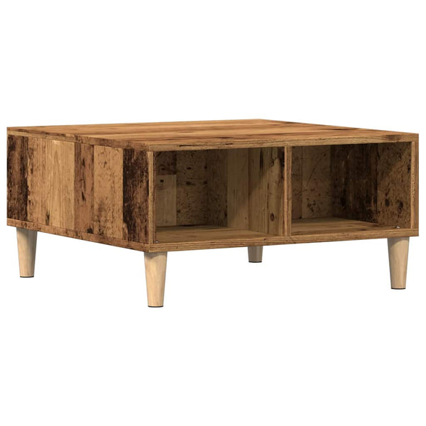 Couchtisch aus Altholz von Afini 60x60x30cm (Holz)