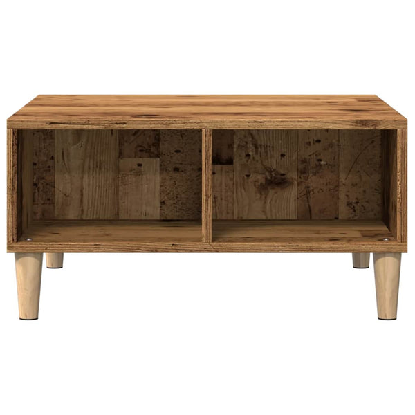 Couchtisch aus Altholz von Afini 60x60x30cm (Holz)