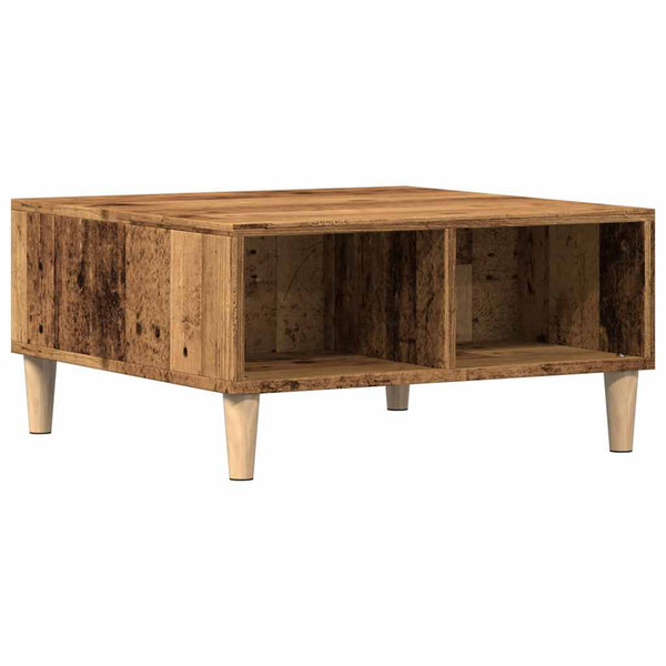 Couchtisch aus Altholz von Afini 60x60x30cm (Holz)