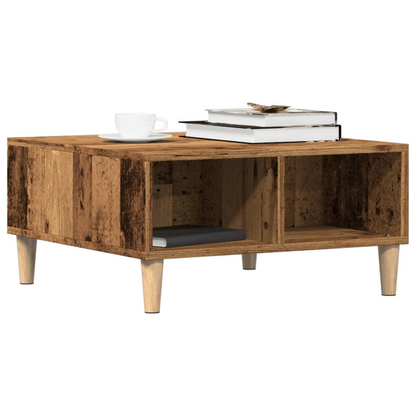 Couchtisch aus Altholz von Afini 60x60x30cm (Holz)