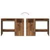 Schwarzer Schreibtisch Margareth 100x49x75cm (Spanplatte)