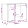 Schwarzer Schreibtisch Margareth 100x49x75cm (Spanplatte)