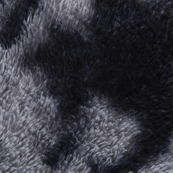Dunkelgrauer Hochflorteppich Sidiea 60x100cm (Polyester)