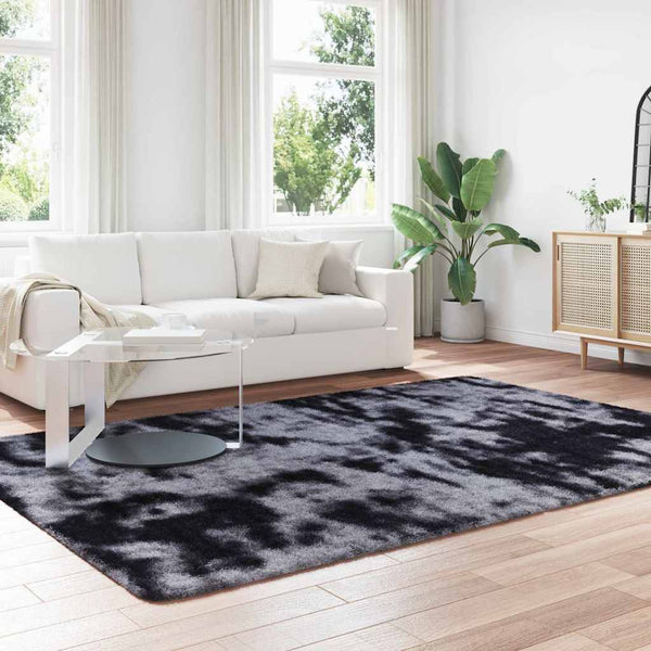 Tummanharmaa pörrömatto Sidiea 200x290cm (polyesteri)