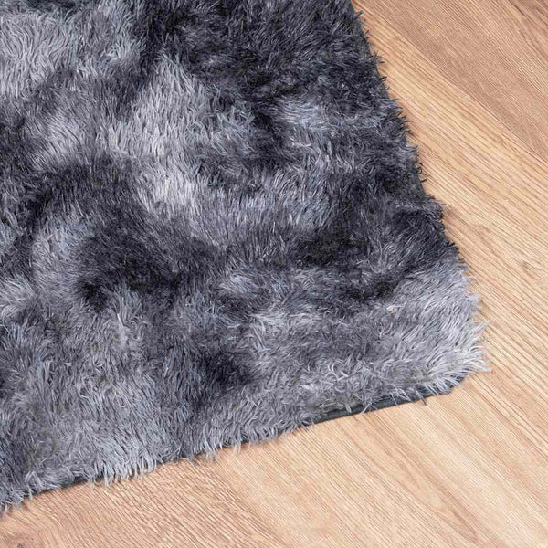Tummanharmaa pörrömatto Sidiea 200x290cm (polyesteri)