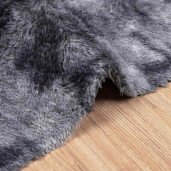 Tummanharmaa pörrömatto Sidiea 200x290cm (polyesteri)