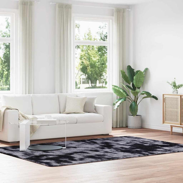 Tummanharmaa pörrömatto Sidiea 200x290cm (polyesteri)