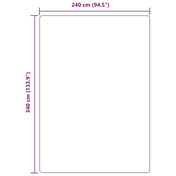 Pölypinkki pörrömatto korkeanukkainen Sidiea 240x340cm (polyesteri)