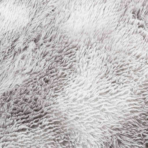 Hopeanharmaa pörrömatto korkeanukkainen Sidiea 240x340cm (polyesteri)