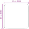 Hochflorteppich Sidiea 240x240cm (hochfloriger Polyester)