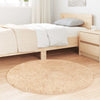 Beiger Hochflorteppich Sidiea 100x100cm (Polyester)