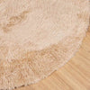 Beiger Hochflorteppich Sidiea 100x100cm (Polyester)