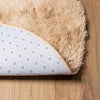 Beiger Hochflorteppich Sidiea 100x100cm (Polyester)