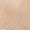Beiger Hochflorteppich Sidiea 100x100cm (Polyester)