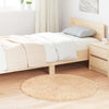 Beiger Hochflorteppich Sidiea 100x100cm (Polyester)