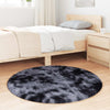 Dunkelgrauer Hochflorteppich Sidiea 100x100cm (Polyester)