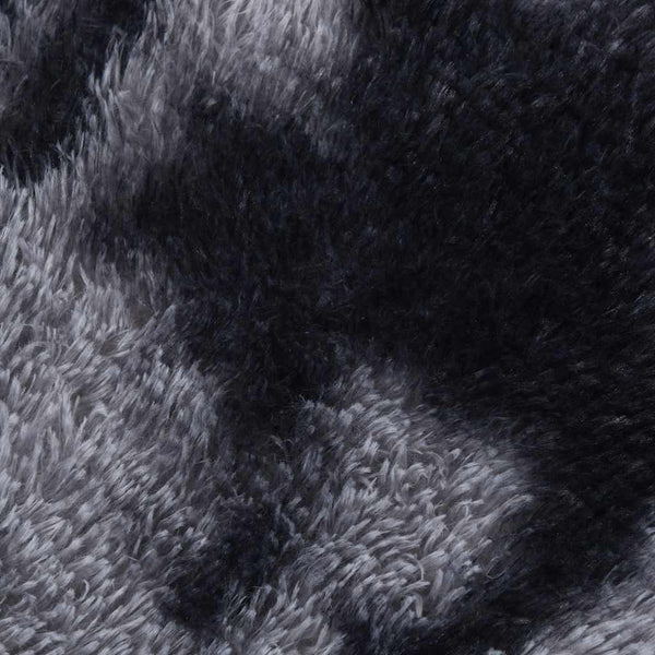 Dunkelgrauer Hochflorteppich Sidiea 100x100cm (Polyester)