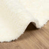 Sidiea Hochflor Teppich Creme Zottelig 200x200cm (Polyester)