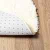 Sidiea Hochflor Teppich Creme Zottelig 200x200cm (Polyester)