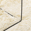 Sidiea Hochflor Teppich Creme Zottelig 200x200cm (Polyester)
